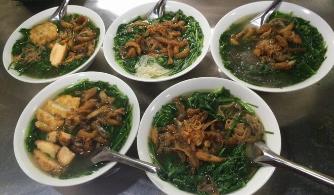 Banh da ca ro Lien Dong (perch rice soup) - Ninh Binh